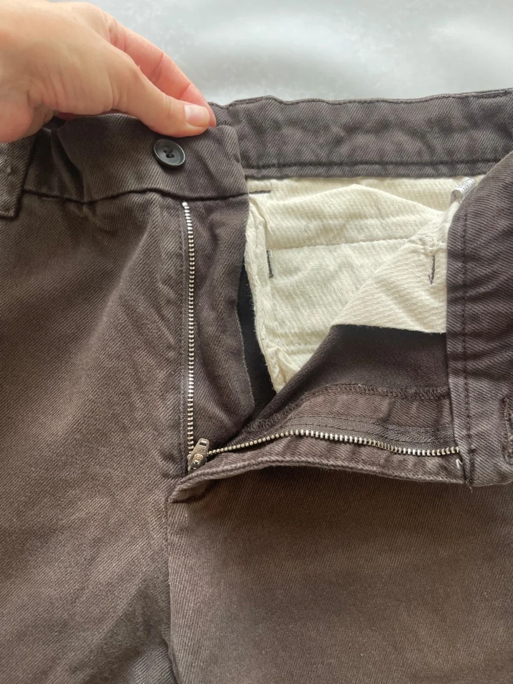 Zara Dark Brown Chino Pants Men’s Size 32 - Picture 4 of 8
